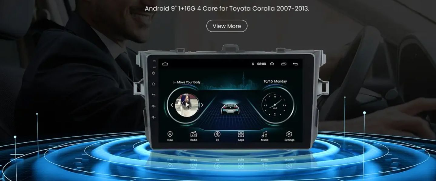 Автомобильная стереосистема Toyota Android